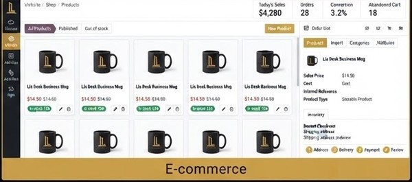 Websites module in Lia Desk